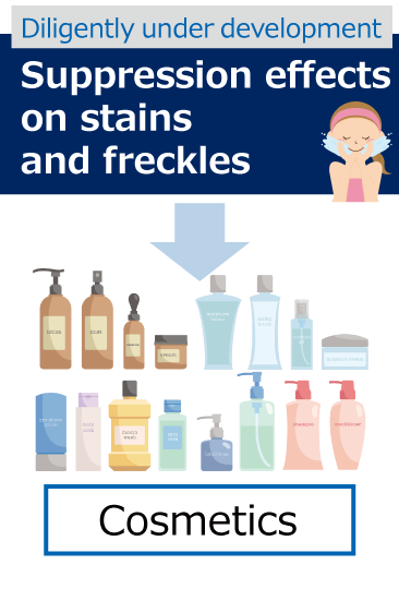 Suppression effects on stains and freckles